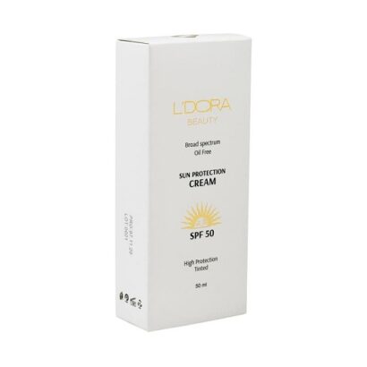 کرم ضد آفتاب رنگی بدون چربی لدورا SPF50